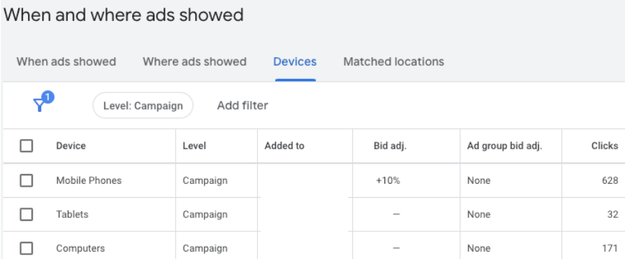 Device Targeting example | Proof3