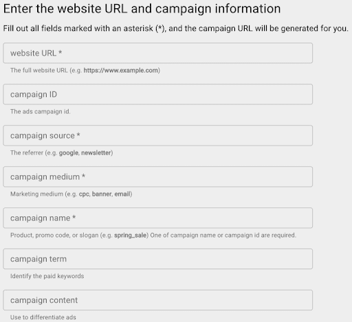 Google’s Campaign URL Builder | Proof3