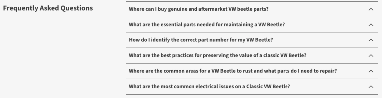 FAQ Example